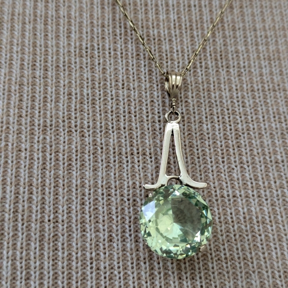 SOLD 14k Neon Spinel Pendant - Picture 4 of 9